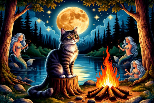 Кот-Баюн и русалки